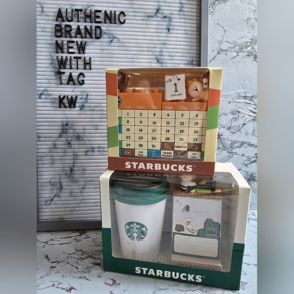 Starbucks China lego calendar and pen holder set